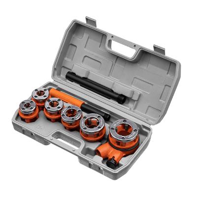 Jogo de Tarraxas para Canos Metálicos 1/4 3/8 1/2 3/4 1 1.1/4 Polegadas 9 Peças Sparta 7733555