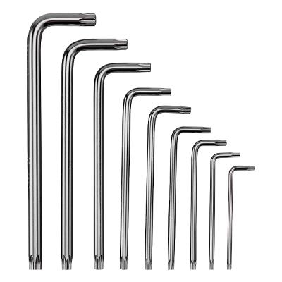 Jogo de Chaves Torx Longo Cromo Vanádio T10-T50 9pcs MTX 123139 Acabamento Acetinado