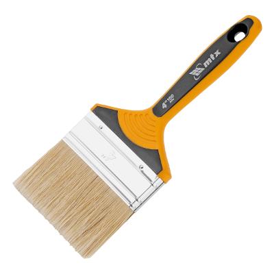 Trincha Pincel 4'' Verniz Cerdas Brancas Cabo 2 Componentes MTX Profissional