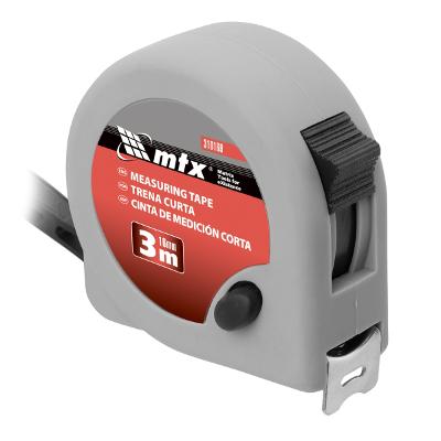 Trena Curta 3m 16mm Plástico ABS Fine MTX 310169 Medição Precisa