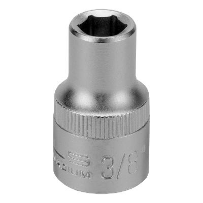 Soquete Sextavado Encaixe 1/2'' Cromo Vanádio 12mm Com Clips Plástico 3/8'' 200 Peças Stels 1384555