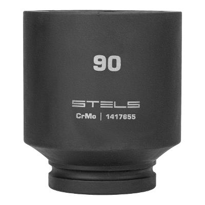Soquete Impacto Longo 1'' Hexagonal 90mm Aço CrMo Stels 1417655