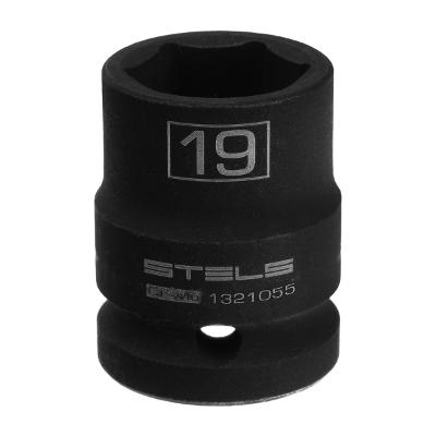 Soquete Impacto 1/2'' 19mm CrMo Stels 1321055 Aço Resistente