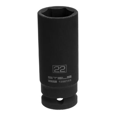 Soquete Impacto 1/2'' 22mm CrMo Longo Hexagonal 1PC Stels 1396155