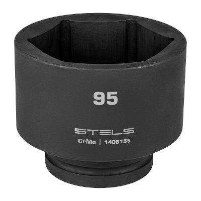 Soquete Impacto 1'' 95mm Aço Cromo Molibdênio Encaixe Quadrado Stels 1406155