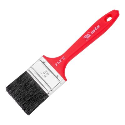 Trincha Pincel 2 1/2'' Cerdas Pretas Cabo Plástico Para Tintas Esmalte Óleo 1PC MTX