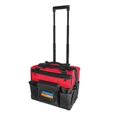 Bolsa para Ferramentas 18 Bolsos Tramontina PRO Rodas Emborrachadas e Cabo Telescópico