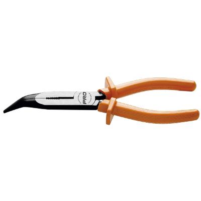 Alicate Meia Cana Bico Longo Curvo Isolado 1000V 8'' Tramontina PRO Segurança NR10