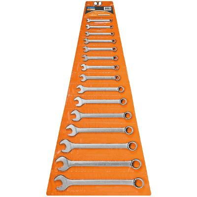 Jogo de Chaves Combinadas 15 Peças Tramontina PRO Aço Cromo Vanádio DIN 3113 ISO 7738