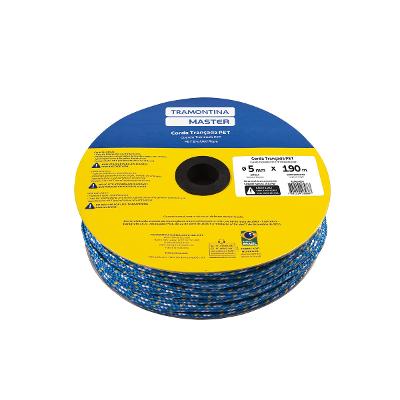 Corda Tramontina Master Pet 5mm 190m Carga 203,5Kgf Azul Branca Amarela