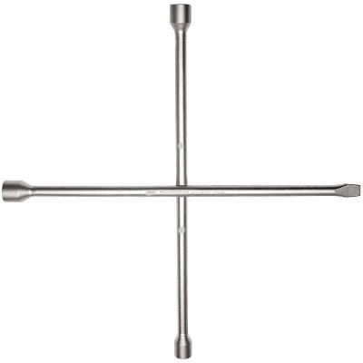 Chave De Roda Tipo Cruz Tramontina Master 17x19x21mm Com Espátula Aço Especial Cromado