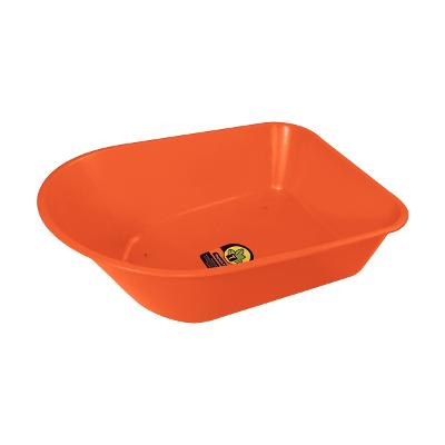 Caçamba Funda Tramontina 55L Plástico Laranja Resistente Para Carrinho De Mão