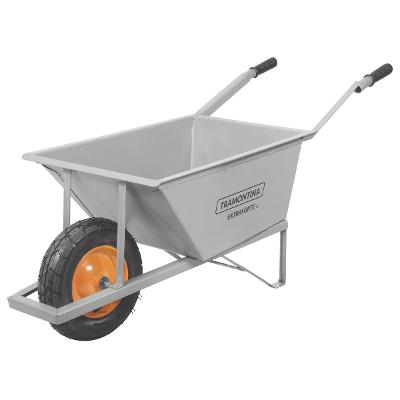 Carrinho de Mão Extraforte Tramontina 80L com Caçamba Metálica Reforçada, Braço Metálico e Pneu com Câmara