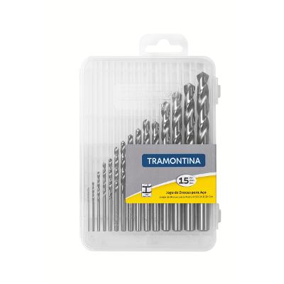 Brocas Hss Tramontina Din 338 15 Peças 1.0-10mm