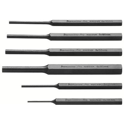 Jogo de Saca-pino Paralelos Tramontina PRO 6 Peças Aço Cromo Molibdênio Temperado Din 6450 Profissional