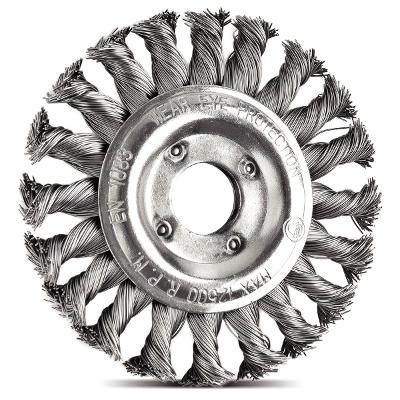 Escova Circular Arame Entrançado 6''x1/2'' 24 Tranças Aço Temperado Tramontina PRO