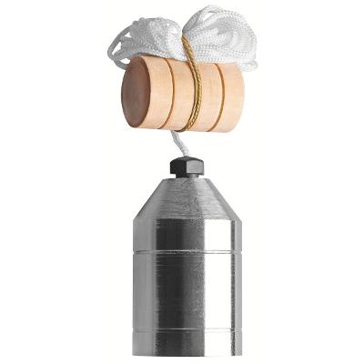 Prumo 1000g Tramontina Master Aço Com Calço Guia Madeira E Cordão Nylon 2,5m