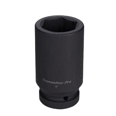Soquete de Impacto Sextavado Longo 46mm 1'' Aço Cromo Molibdênio Tramontina PRO Durável