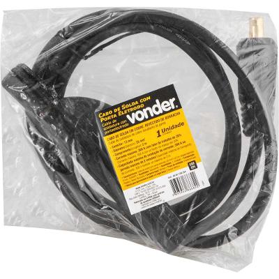 Cabo Porta Eletrodo 25mm 300A 2m Vonder Com Engate Baioneta 13mm