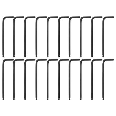 Chave Allen Longa Abaulada 6mm 20pçs Crv Mtx 52hrc Acesso Difícil