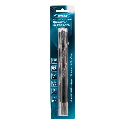 Broca Aço Rápido Profissional M2 20x205mm Gross Precisão Durabilidade