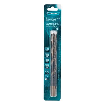 Broca Aço Rápido Profissional M2 17x184mm Gross Aço P9M3 Classe A