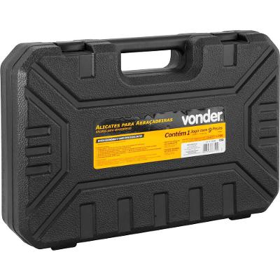 Jogo Alicate Para Abracadeiras 9 Pecas 19mm a 55mm Vonder Aço Carbono