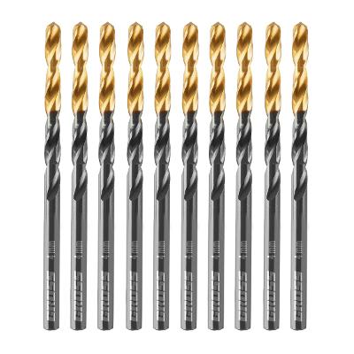 Jogo Broca Aço Rápido Titânio 4mm 10 Peças Gross Ponta Split Point