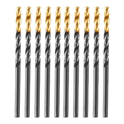 Jogo Broca Aço Rápido Titânio 3.2mm 10 Peças Gross Serralheria Golden Tip