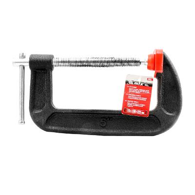 Grampo Tipo C 125X130X225Mm Mtx Fixação Segura Para Madeira Metal Bricolagem