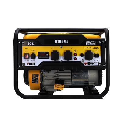 Gerador Gasolina 4HP 3kW 115/230V 15L Denzel PS-33 AVR Monofásico
