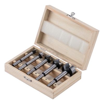 Jogo De Fresas Forstner Madeira 10-35mm 5pçs Aço 45 Sparta 7044055 Precisão Profissional