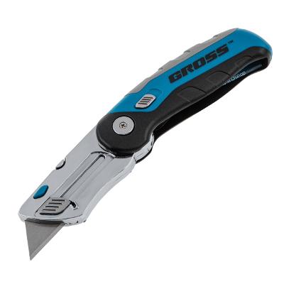 Faca Dobrável 175mm Com 2 Lâminas Reposição Aço Sk-2 0,6mm