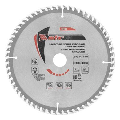 Disco Serra Circular Madeira 185mm 60 Dentes Aço 65Mn Liga YG8 MTX 7326455 Cortes Precisos