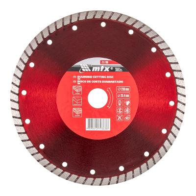 Disco de Corte Turbo Diamantado Seco 230x25.4mm MTX Para Concreto Pedra Cerâmica