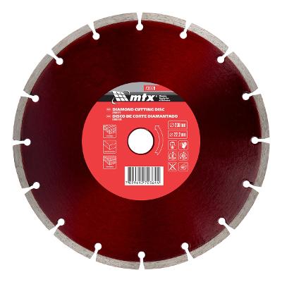 Disco de Corte Segmentado Diamantado Seco 230x22.2mm 7mm 6650RPM MTX 731779 Corte Preciso e Durável