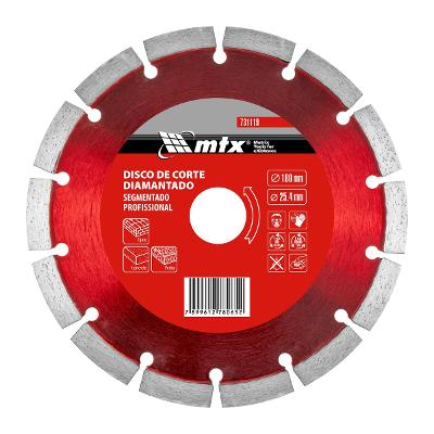 Disco de Corte Segmentado Diamantado Seco 180x25.4mm MTX – Corte Preciso e Durável
