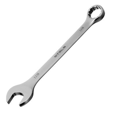 Chave Combinada Stels 1.1/16 Pol Precisão Aço Cromo-Vanádio 45 HRC