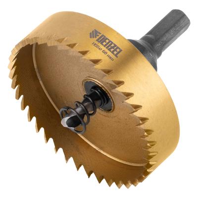 Serra Copo Metal Revestimento Titânio 68mm Denzel 72412255 Perfuração Precisão Durabilidade