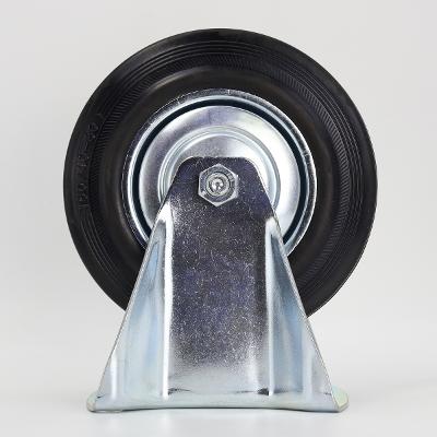 Rodízio Borracha Preta Fixo 160mm MTX Mobilidade Resistência Durabilidade