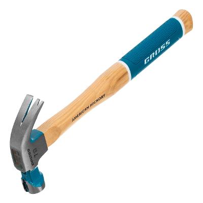 Martelo Unha 25mm Magnético Cabo Madeira American Hickory 200g 27mm Fixação Precisa
