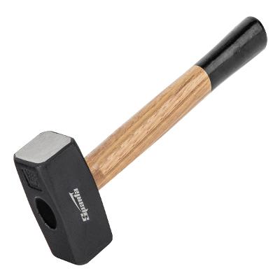 Marreta Quadrada Forjada 1500g Cabo Madeira Sparta 1090756 Aço 45 HRC 45mm