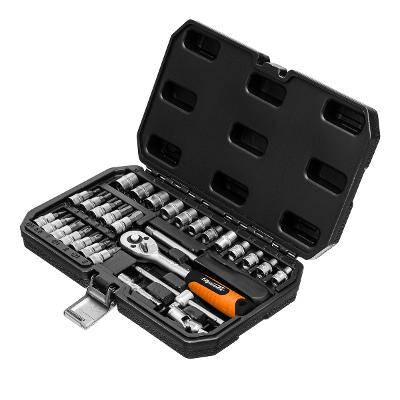 Jogo de Ferramentas 1/4 29 Peças CrV 4-13mm Maleta Sparta 135237 Completo