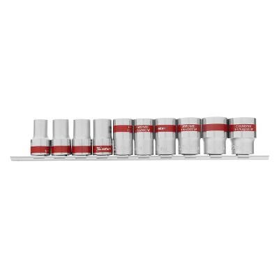 Jogo De Soquete Sextavado 1/2'' Crv 10-22mm 10 Peças MTX