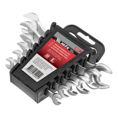 Jogo De Chave Fixa Crv 6-17mm 6pçs Aço Crv 45 Hrc Mtx