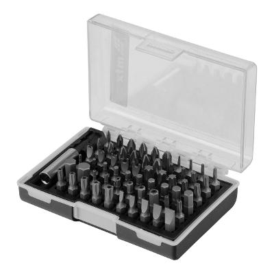Jogo De Bits Crv Adaptador 61 Peças Aço Cromo Vanádio Mtx