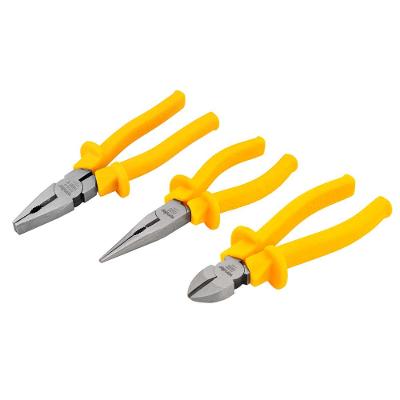 Jogo De Alicates Com 3 Peças Aço Cromo Vanádio 1000V Nove54