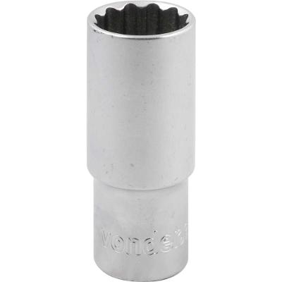 Soquete Estriado Encaixe 1/2'' 27Mm Longo Crv Vonder Resistente