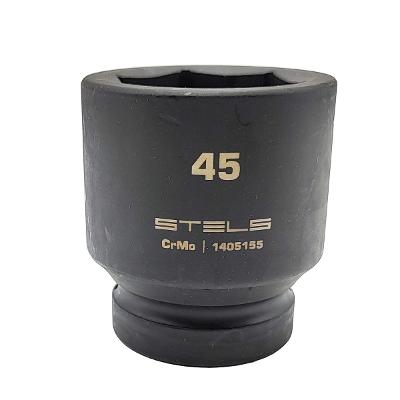Soquete Impacto 1 Hex 45mm Cr-Mo 3/8'' Stels 1405155 Para Caminhões