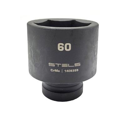 Soquete Impacto 1 Hex Cr-Mo 60mm Stels 1405355 Para Caminhões